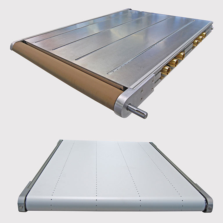 Kompaktes Vakuum-Förderband auf Basis des Förderbandes TB40. - Very compact vacuum conveyor which is based on the TB40 conveyor.