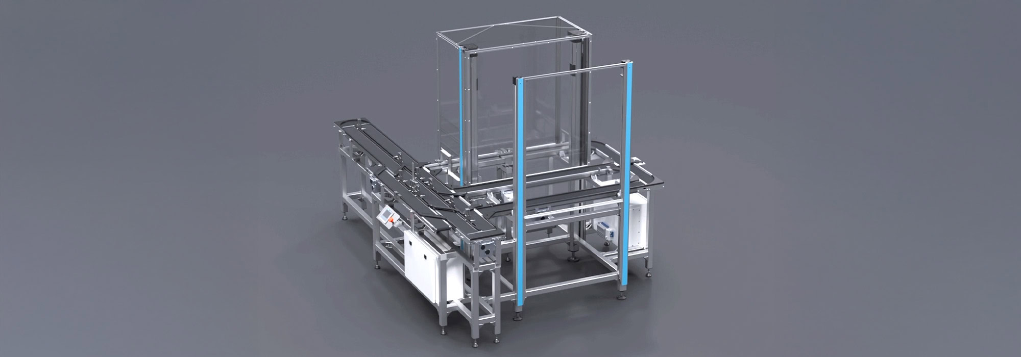 Montech LTE conveyor demo system with safety enclosure