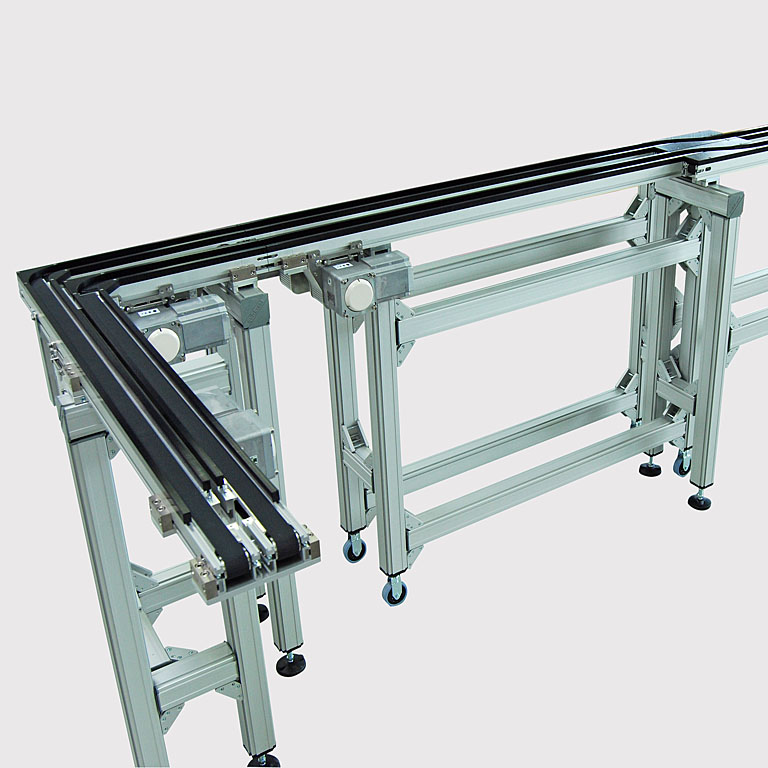Transfersystem mit einfachem Durchgang. - Transfer system with simple pass.