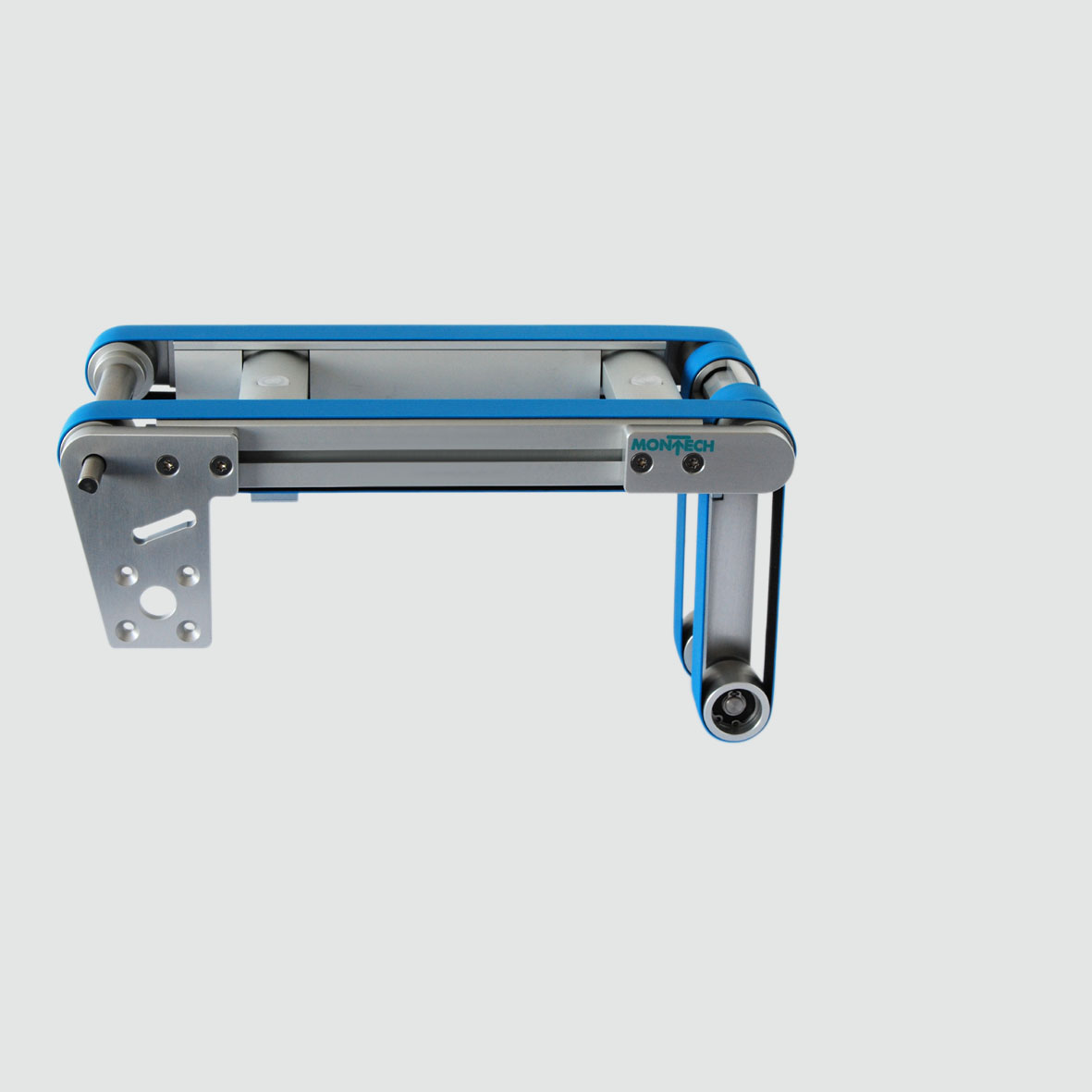 Schwenk-Transportband SOLTB-S-90 Grad zum Beladen von Carriern. - The SOLTB-S-90 degree swiveling conveyors for loading carriers.
